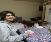 moose jattana with her pet cat at the dinning table.jpg from moosejattana