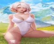 442901 the legend of zelda rule ls leotard thick looking at viewer white hair nintendo blonde hair jpeg from nude 442901