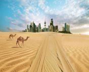 kuwait kuwait city and desert.jpg from kuwait des