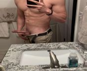 straight muscle mirror selfie.jpg from mirror nude male