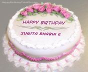pink rose birthday cake for sunita bhabhi g.jpg from bahabi g