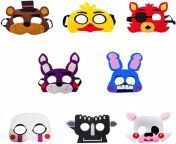 jasve 8 pcs masks for five nights at freddy s party favors party supplies felt and elastic masks for boys girls kids 2050bc8c 1324 4e14 a7e0 536a92fe7284 2c89347bff8d622759138237e96f2cc4 jpeg from jasve