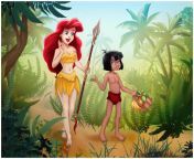 6dfb2f01e9bb66ccc7949faafc48d75a.png from ariel mowgli the jungle book the little mermaid arabatos comic crossover