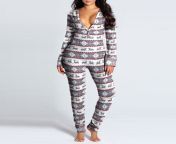 2021 women christmas onesies with butt flap for adults sexy sleepwear romper open butt pajamas jumpsuit.jpg from pajama open sex
