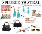 splurge vs steal new.jpg from steal summer