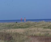 a nudist on the sea wall at shellness beach david anstiss.jpg from little nudist beach
