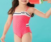 pink color little girls swimsuit one piece sexy bikini swimwear with bow knot.jpg from little sexi