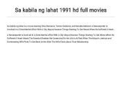 sa kabila ng lahat 1991 hd full movies 2 638 jpgcb1541684098 from 18Ã· full sex 1991