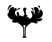 silueta negra ute avestruz estancia dos patas africanas aves no voladoras dibujos animados animal diseno plano vector ilustracion aislado sobre fondo blanco 257455 2896.jpg from amiga baÃƒÂƒÃ‚ÂƒÃƒÂ‚Ã‚Â±o