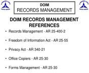 doim records management references l.jpg from doim