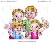 clipart of a cartoon caucasian brother and sister with their mom and dad royalty free vector illustration 10241498708.jpg from www sister brother and mom sellipe