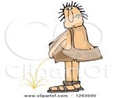 1263500 clipart of a hairy caveman peeing and looking back royalty free vector illustration.jpg from hairy pee
