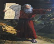 moses and the ten commandments giora eshkol.jpg from moses and the ten commandments