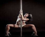 young sexy woman exercise pole dance against black background 231208 8572.jpg from sexy dance of pore