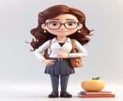 cute school teacher cartoon style 3d character 972667 4834.jpg from 3d car toon school teacher sex
