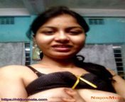 indian college girl porn squeezing her big tits filmed by boyfriend1.jpg from indian big boobs college selfie naked cam fingering