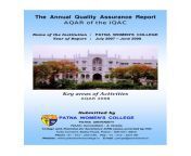 the annual quality assurance report patna womens college.jpg from patna womens college xxx vi