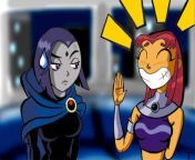 raven and starfire by camt.jpg from starfire x raven