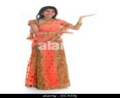 full body cheerful traditional asian indian woman in sari arm out dc939j.jpg from indian wife taking a whole fist in her chut