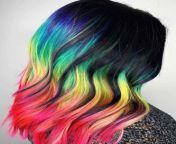 peekaboo hair color black rainbow.jpg from xklkpeak hair