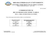 bdu mba timetable 2.jpg from mba ind