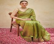 aditi rao hydari in punit balana organza green silk sari 3.jpg from aditi sari