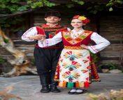 a couple in a bulgarian traditional dress.jpg from bulgarian