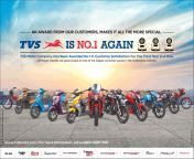 tvs is no 1 again an award from our customers ad times of india mumbai 02 10 2018.png from tvs hindi ad