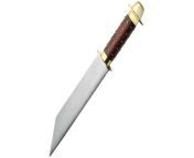 opplanet pakistan seax studded wooden handle fixed blade knife 16in 9 875in stainless steel brown wood handle pa3341 main.jpg from 《handle》阿伯斯威大学成绩单毕业证《微信95534600》办理真实留学认证需要那些条件，本科未能正常毕业可以申请硕士吗？s3sptnvx2