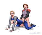 exxidor459 793538 commission captain janeway and seven of nine non futa version.jpg from janeway sex