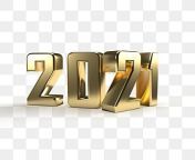 pngtree new year 2021 golden steel number isolated on transparent background 3d png image 2323654.jpg from png 2021