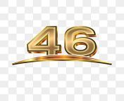 pngtree 3d golden numbers 46 with swoosh on transparent background png image 2882582.jpg from 46f png