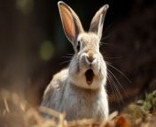 pngtree rabbit standing around with its mouth open image 2506315.jpg from bunny flat chest open mouth photorealistic