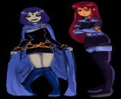 switched raven and starfire by kaylakedziora d9elfod.png from raven and star fire