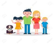 67248376 young parents flat vector illustration mother father sister and brother with dog on white background.jpg from family of father mother sister and son ice vector 11578856 jpg