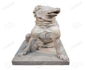 6288627 ancient marble statue of a molossian hound isolated on white with clipping path.jpg from 6288627 jpg