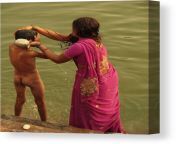 bathing in the holi lake indian collection jenny rainbow canvas print.jpg from indian real mom son bath sexdamil