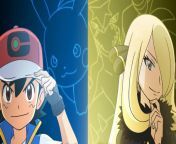 pokemon journeys ash vs cynthia masters tournament poster.jpg from pokemon cartoon cynthia and ash xxx