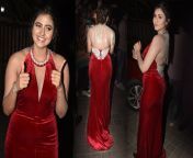 anjali arora hot looks in red backless gown 202211 1667488384.jpg from anijali xxx photos without dress