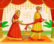 depositphotos 52394909 stock illustration bride and groom in indian.jpg from www xxx teer imdian marrige 1st night video