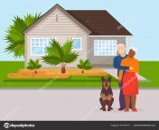 depositphotos 341159170 stock illustration happy family aged elderly senior.jpg from मकान पत्नी घर के बाहर पॉर्न वीडियो एमएमएस