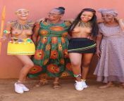ntando duma and her sister thando go topless at umemulo ceremony.jpg from ntando duma nude