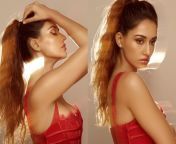 disha patani turns up the heat in lace corset red top and nude glam 3.jpg from top disha patani nude naked boobs pussy sex photos 14 jpg