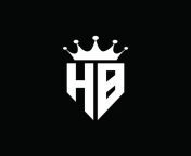 hb logo monogram emblem style with crown shape design template free vector.jpg from hb