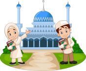 happy cartoon muslim kids in front of mosque free vector.jpg from indian xxx cartoon muslim