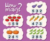vector worksheet template for counting how many.jpg from many