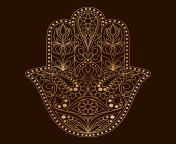 hand drawn hamsa symbol hand of fatima ethnic amulet common in indian arabic and jewish cultures vector.jpg from hamesa