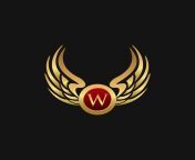 vector luxury letter w emblem wings logo design concept template.jpg from hasikaxxx w