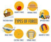 types of force for children physics educational poster free vector.jpg from force to