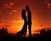 loving pair against sunset backdrop free photo.jpg from full hd hi quality romance